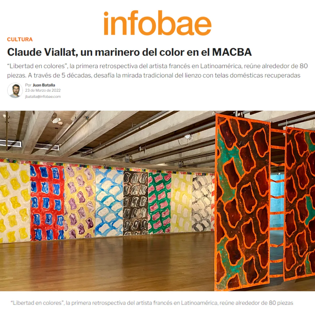 Claude Viallat, un marinero del color en el MACBA
