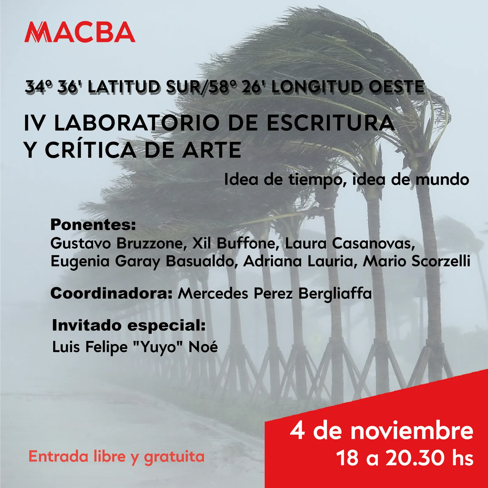 IV LABORATORIO DE ESCRITURA Y CRÍTICA DE ARTE