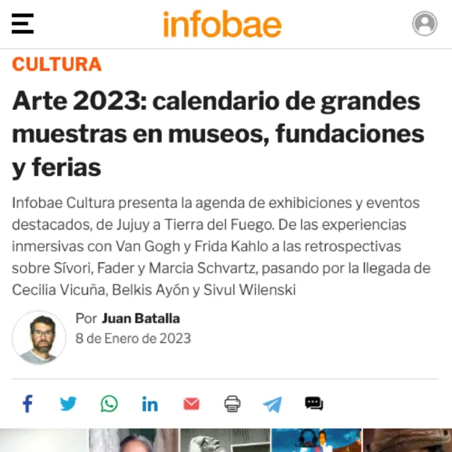 Arte 2023: calendario de grandes muestras en museos, fundaciones y ferias