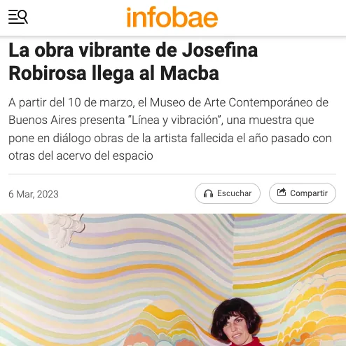La obra vibrante de Josefina Robirosa llega al Macba